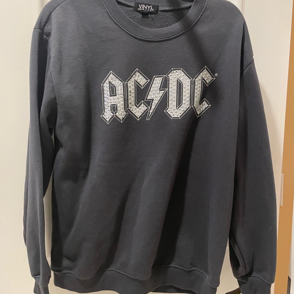 Large AC/DC sweatshirt grey